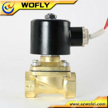 Válvula solenoide neumática de 24 vcc de latón y acero inoxidable